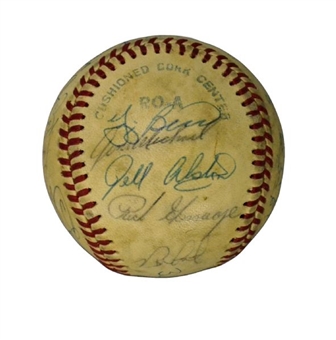 1978 New York Yankees World Champions Signed Baseball (25 Signatures including Martin, Berra,  Hunter and Elston Howard) 